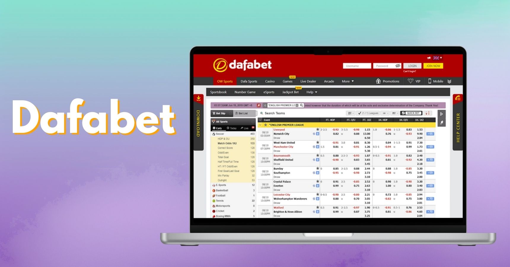 Dafabet betting site Review for Gamblers from India