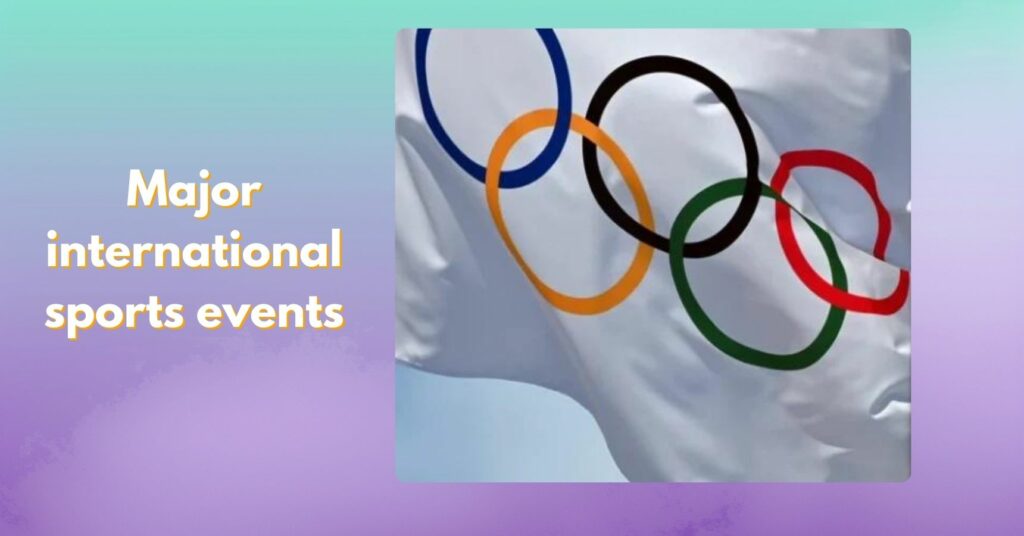 Major international sports events information